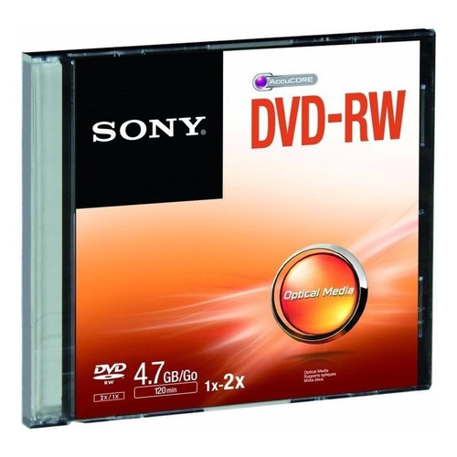 Disco virgen DVD-RW Sony de 2x
