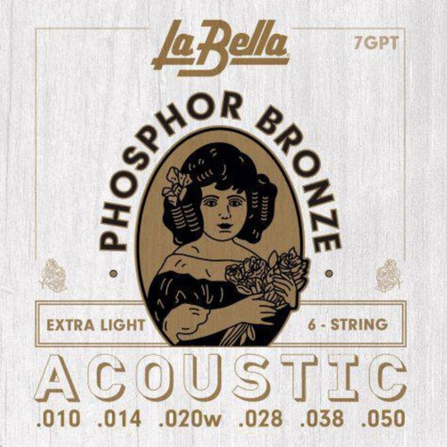 Cuerda de guitarra La Bella Phosphor Bronze 10-50