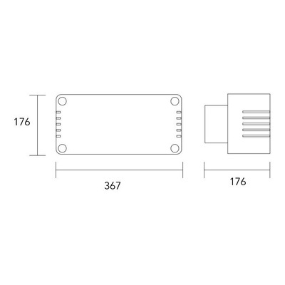 Aplique Exterior Bidireccional Led 26w Duplo Lucciola 