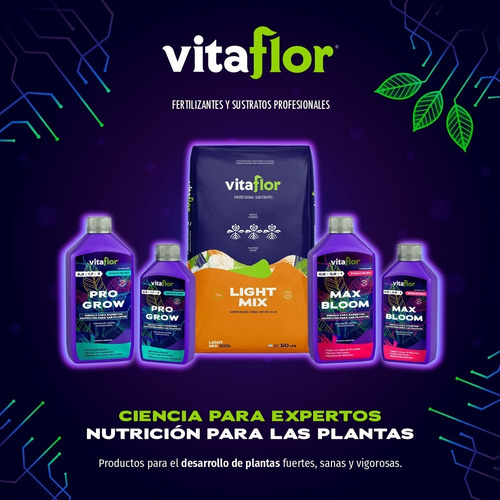 Terrafertil Fertilizante Vitaflor Max Bloom X 500ml