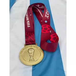 Medalla Argentina Campeon Qatar (replica Exacta) Metal