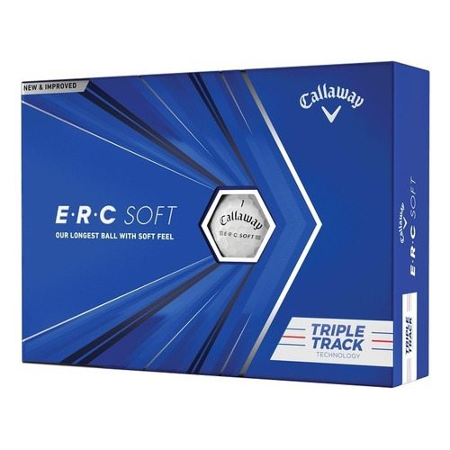 Pelotas De Golf Callaway Erc Soft Triple Track X 12 Color Blanco