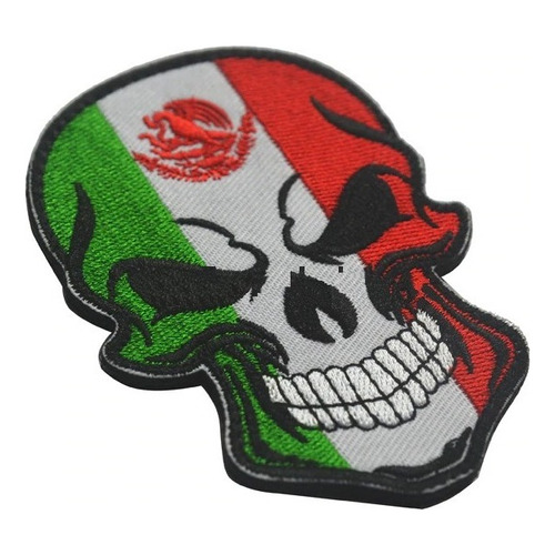 Parche Táctico Militar Bordado Calavera Bandera Contactel