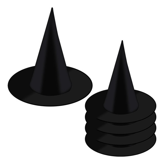 5 Sombreros Copa Tipo Mago Para Fiestas Eventos Halloween