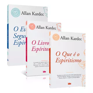 Kit 03 Livros De Allan Kardec: O Evangelho Segundo O Espiritismo, Livro Dos Espíritos, O Que É O Espiritismo -  Allan Kardec