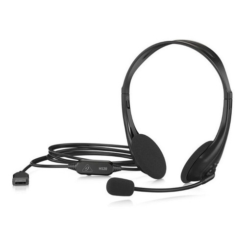 Auriculares Usb Behringer Hs20 Con Microfono Color Negro