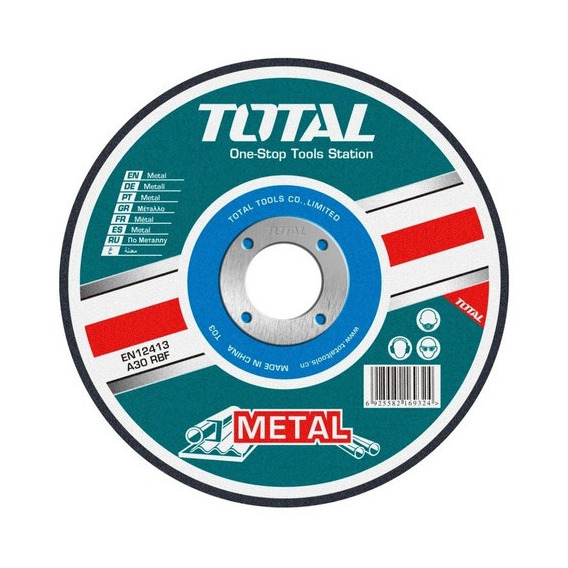 Disco Abrasivo De Corte Para Metal 180 Mm Total. TriMac