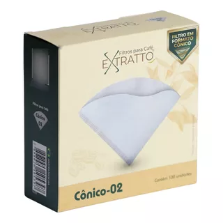Filtro De Papel Branco Para Hario V60 02 100un P/ Café Coado