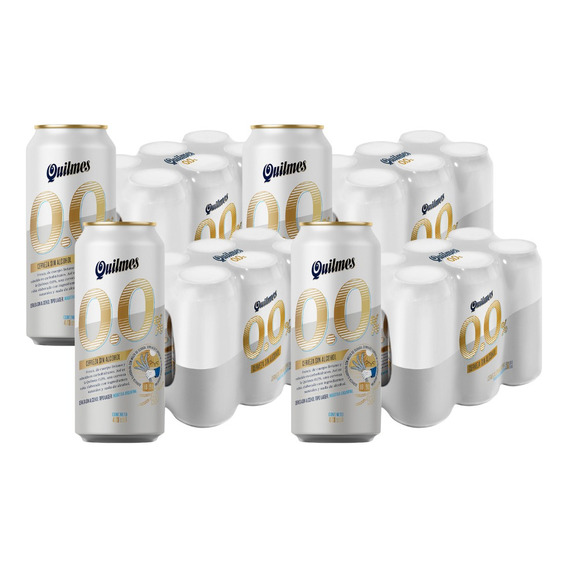 Cerveza Quilmes Sin Alcohol 0.0% 473ml Pack X 24 Uni