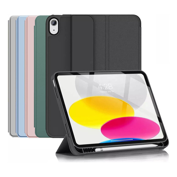 Funda Smartcover Full Para iPad 10 Gen 10.9 Ranura Pencil 11 Color Azul Marino