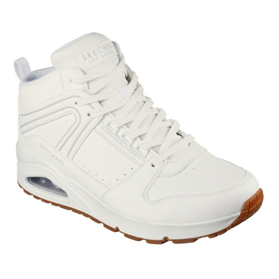 Tenis Skechers Uno Keep Close - Blanco - Hombre - 232547/wht