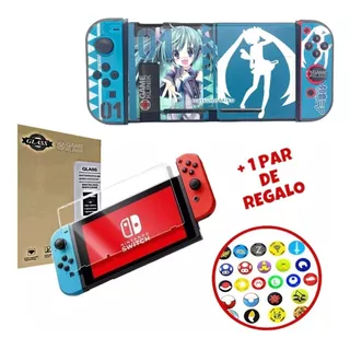 Kit Nintendo Switch  Case Protector + Mica + Pokemon 04