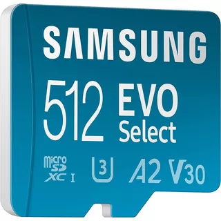 Memoria Micro Sd Samsung 512gb Clase 10 U3 130mbs Ultrahd 4k