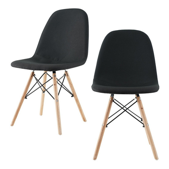 Set De Sillas Eames Tapizadas Vanguardistas Y Minimalistas