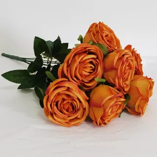 Flor Artificial Buque De Rosas Grande Para Arranjo Decoração