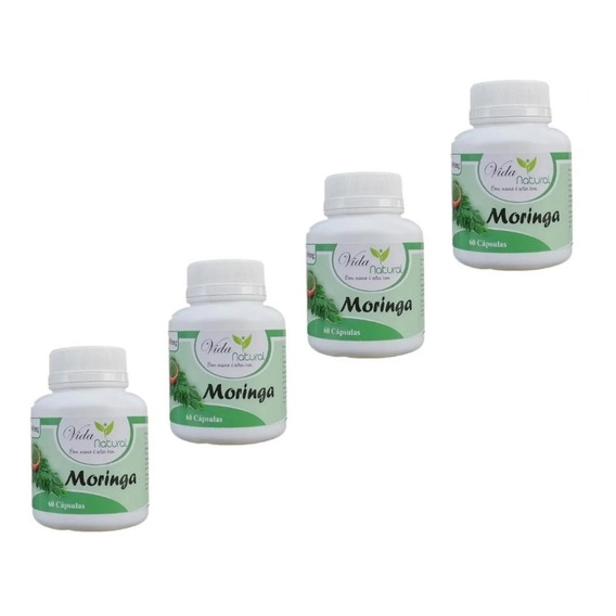 Pack 4 Moringa 500mg (240 Cáps) Envío Gratis!! 