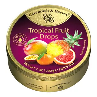 Bala Frutas Tropicais - Drops Cavendish & Harvey 200g
