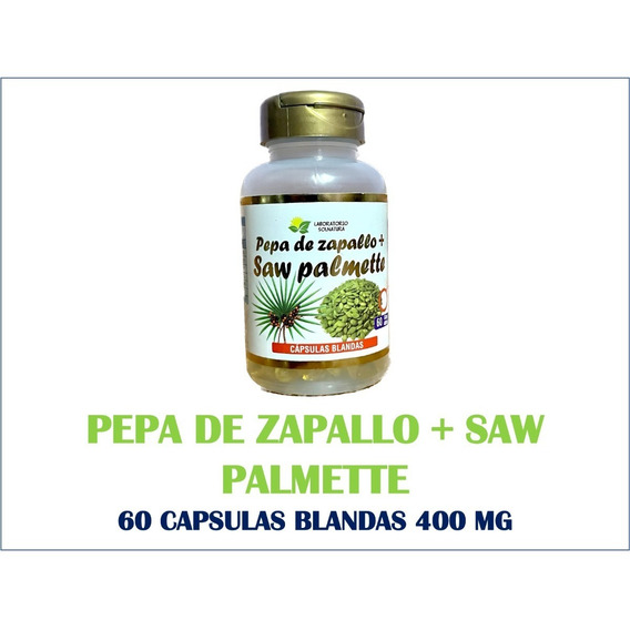 Saw Palmette + Pepa De Calabaza 60 Cápsulas Blandas 400 Mg