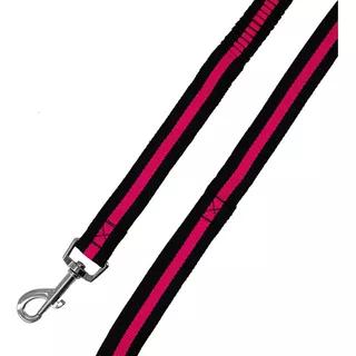 Collar Correa Para Perro Elástica 1.20m Arnés Resistente Color Rosa