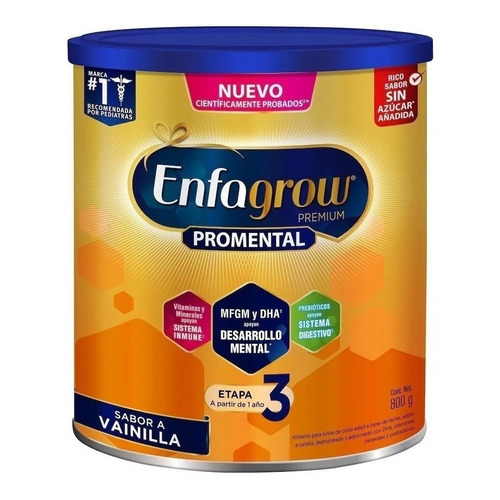 Leche de fórmula  en polvo  Mead Johnson Enfagrow Pro Select sabor vainilla  en lata de 800g - 12 meses 3 años