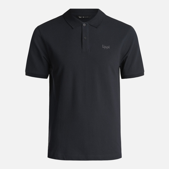 Polera Hombre First Class Elastic Polo Negro Lippi