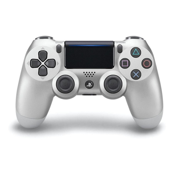 Control joystick inalámbrico Sony PlayStation Dualshock 4 ps4 silver