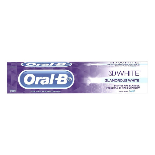 Pasta Dental Oral-b 3d White Glamorous White 120ml