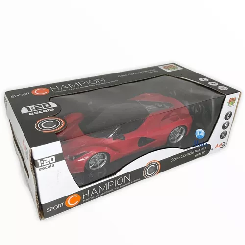 Carrinho de Controle Remoto Sport 4 Funções 1:14 com Luz e Som  Recarregável, DM Toys, DMT4327