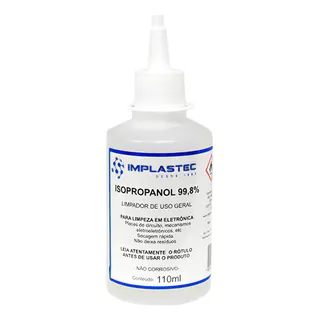 Álcool Isopropílico 110ml Com Bico - Implastec