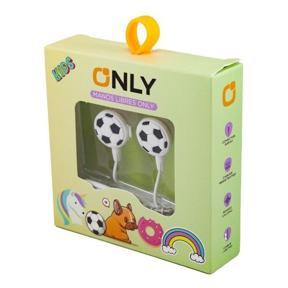 Auricular Infantil Manos Libres Only Mod35 Mini Plug 3,5mm Color Futbol