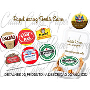 Papel De Arroz Mini Bolo Bento Cake Comestível Redondo 9,5cm