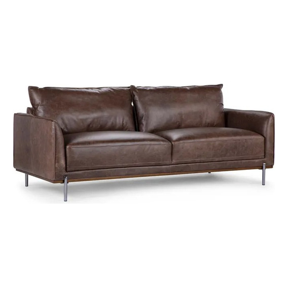 Sofa  3 Cuerpos Westwood Cuero Moro Rosen