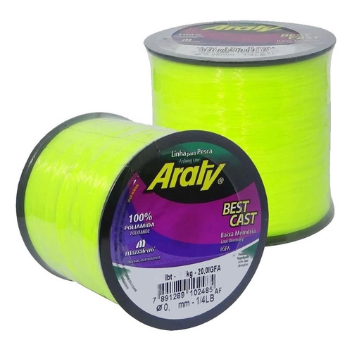 Línea Araty Best Cast Mono, 0,40 mm, 11,0 kg/24,25 libras, 790 m