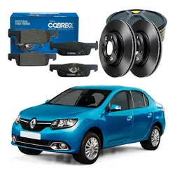  Kit Disco Pastilha Freio Logan 1.0 1.6 2014 A 2020
