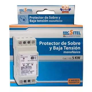 Protector De Alta Y Baja Tension Rbc Sitel 1105 20 Amp