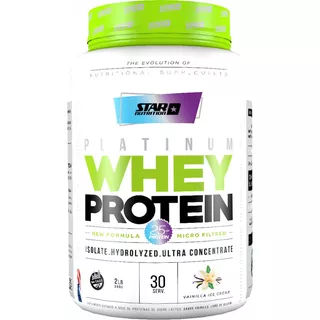 Platinum Whey Protein Star Nutrition 2lb Proteína Concentrada Sabor Vanilla Ice Cream