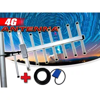 Kit Completo Rural Yagi 24dbi 4g +inductor+cable 700-2600mhz