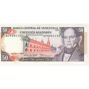 Billete Venezuela 50 Bs Febrero 5 1998 U8 Unc