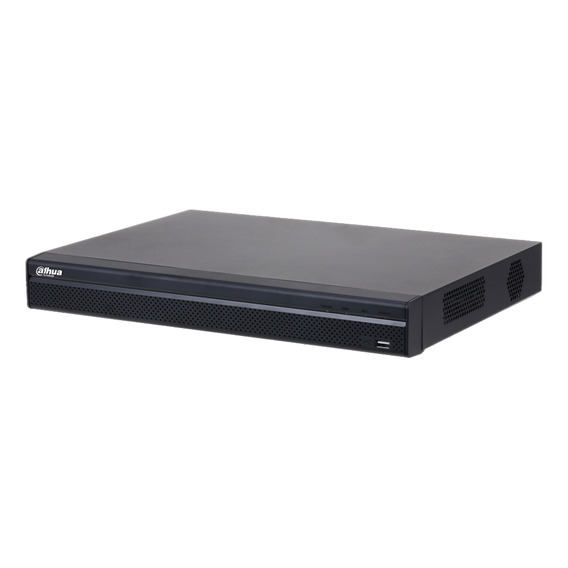 Dahua Nvr 8 Canales NVR4208-8P-4KS2/L Resolución de 8MP a 4K 8 Canales IP  8 Puertos PoE Rendimiento de 160 Mbps 2 Bahías de Discos Duros Soporta Cámaras WizSense Puertos HDMI 4k y VGA Negro