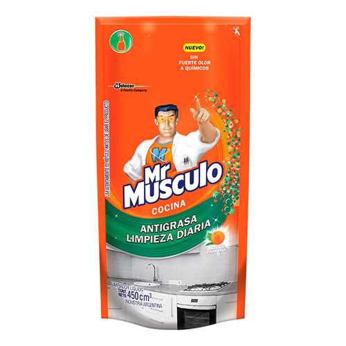 Limpiador Mr Músculo Cocina original en doypack 450ml