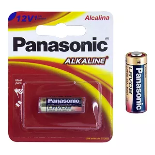 01 Pilha Bateria Panasonic 23a 12v A23 Alcalina 1 Cartela