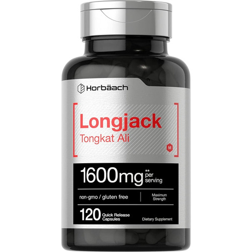 Suplemento en cápsula Horbach  Longjack Tongkat Ali 1600 mg long jack