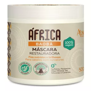 Máscara Restauradora Fios Nutridos África Baobá Apse 500g