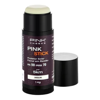 Protetor Solar Facial Com Cor Pink Stick Fps90 14g