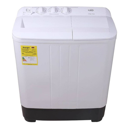 Lavadora semiautomática de doble tina Kalley K-LAVSA5B blanca 5kg 110 V