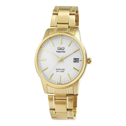 Reloj Para Hombre Q&q Superior S330j001y Dorado