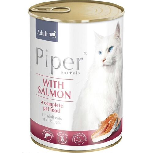 Piper Alimento Húmedo Completo Para Gatos Salmón 400g 