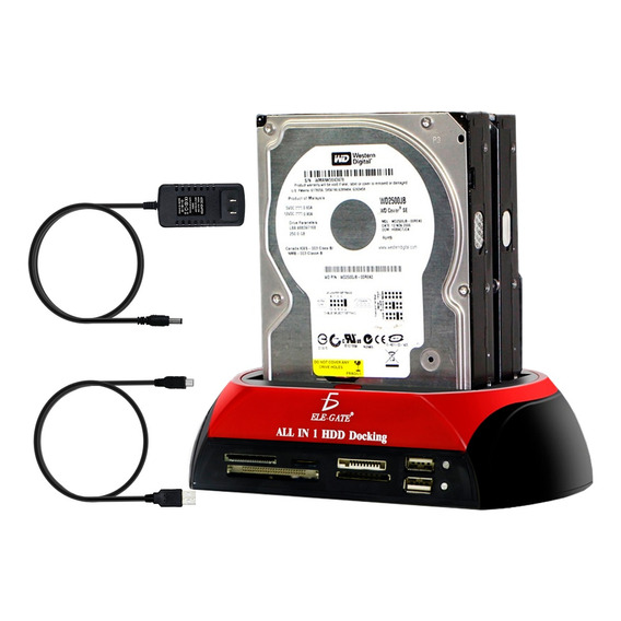 Dock Disco Duro 2.5 3.5 Sata Ide Multilector Memorias Backup