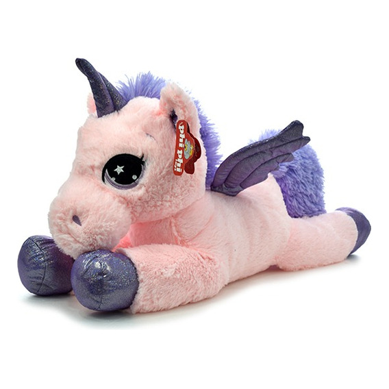 Peluche Unicornio Echado Con Alas 60cm - Orig Phi Phi Toys