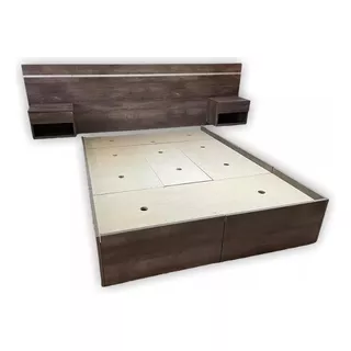 Cama Box Caj/baul + Resp.c/mesa De Lu Z(p/colchón 1,40x1,90)